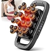 YAPINGJIAYOU 20-Head Massage Gun Set, Deep Tissue Percussion Massager with 3 Modes & 30 Intensities, Muscle Massager Pain Relief Portable Massage Gun for Back/Legs/Waists (Black, 20-Head)