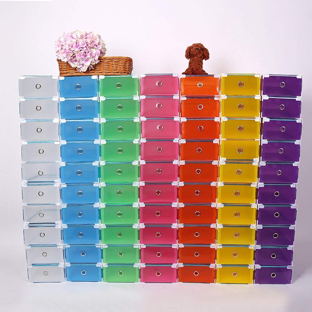 Vinteky® 10x Cajas Almacenaje Plegable de plástico Cajón Organizador