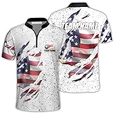 SHAANT Personalized Billard Shirts for Men, 3D Pool Polo Shirt for Team, Custom Name Jersey for Players