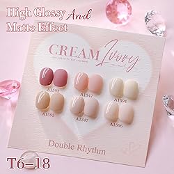 Double Rhythm 6 Pcs 15 ML Gel Polish Set Same Color