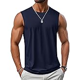 MAGCOMSEN Men's UPF 50+ Tank Top Workout Sleeveless Muscle Shirts Lightweight Casual Cooling Sleeveless Shirt for Gym Beach