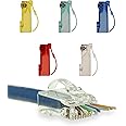 LINKUP - [5 Colors Snagless RJ45 Cat6 UTP Connectors EZ Pass Through Ends | Ethernet Cat 6 8P8C Solid Plug | UTP Gigabit Round Cable Connector | Platinum 50 Mi Gold Plated High Performance|100 Pack