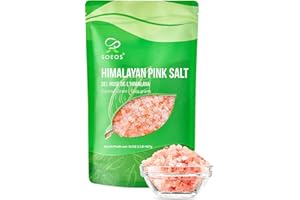 Soeos Himalayan Pink Salt, Coarse Grain, 32 oz (907g), Pink Himalayan Sea Salt, Salt for Grinder Refill