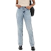 rag & bone Women's Shea High Rise Relaxed Straight Jeans