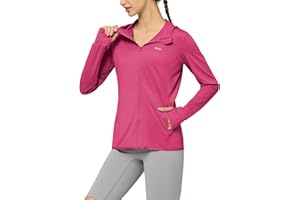 Willit Women's UV Shirts UPF 50+ Long Sleeve Sun Protection Jacket Hooded SPF Shirts with Pockets