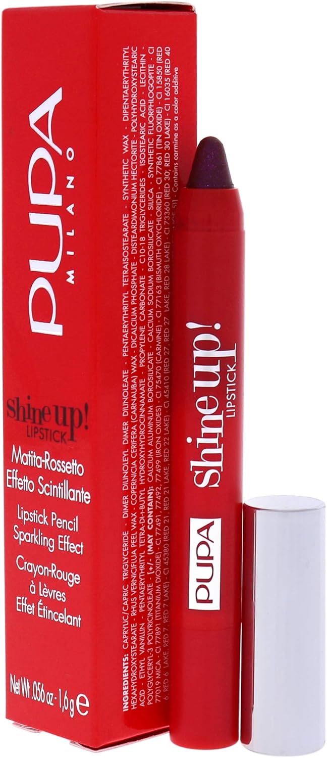 Pupa Milano Shine Up! Lipstick - 012 Come Into The Dark Side For Women 0.056 oz Lipstick, 1.6 g (Pack of 1) - Image 5