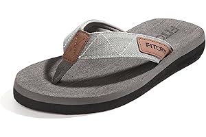FITORY Men's Flip-Flops, Thongs Sandals Comfort Slippers for Beach