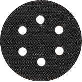 Mirka Interface Pad 3 Inch 6-Hole Hook &amp; Loop Grip, 0.19 Inch Thick, 5 Pack | Flexible Material Conforms to Contours for Smooth Finishing and Better Surface Contact on Rounded Edges and Uneven Profiles