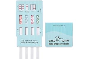 Easy@Home 10 Pack 4 Panel Instant Drug Test Kits - Testing Marijuana (THC), COC, OPI 2000,MET/mAMP - Urine Dip Drug Testing -#EDOAP-144