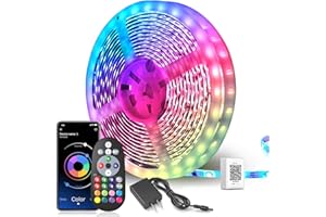 Nexillumi LED Lights for Bedroom 100 ft Music Sync Color Changing Led Strip Lights (APP+Remote Control), 5050 RGB LED Strip for Room Decor Aesthetic Home Decor Gaming Room