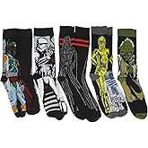 Hyp Star Wars Character Profiles Crew Socks 5 Pair Pack