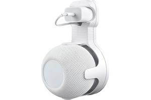PETIMETI Wall Mount Holder for Homepod mini, Space Saving, Cord Management and Easily Moved Accessories for Homepod mini(Whit