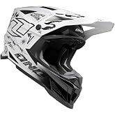 One Industries X297 Tatted Helmet White/Black Medium