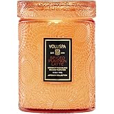Voluspa Spiced Pumpkin Latte, Small Candle Jar, 5.5 Ounce,50 Hour Burn Time, & Coconut Wax for Clean Burning,,Handcrafted in the USA
