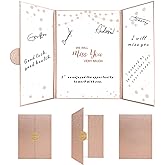 Holkcog Farewell Guest Book Alternative, Farewell Gifts for Coworkers Friends, Rose Gold We Will Miss You Signature Board, Ha