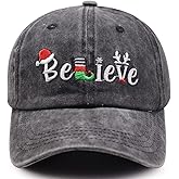 Splash Brothers Customized Merry Christmas Hats for Men Women, Funny Adjust Cotton Embroidered Xmas Holiday Baseball Cap