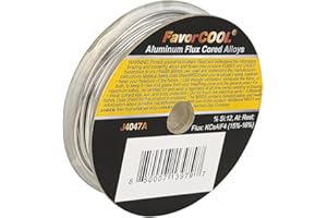 BLUEFIRE J4047A 1/4 lb Low Temperature Aluminum brazing rods Flux Cored Brazing Alloys Coil No Need for Flux Welding Wire Eas