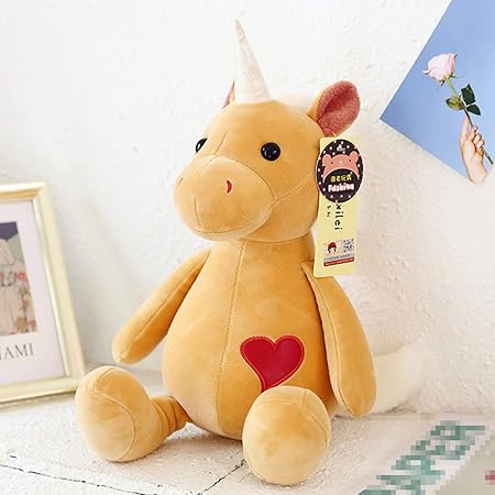 Amazon ユニコーン ぬいぐるみ おもちゃ ハート刺繍 かわいい クッション 動物 抱き枕 添い寝 極ソフト 多機能 おもちゃ 癒し系 大きいサイズ お誕生日 お祝い 子供 ベビー 寝そべり 車用 ベッド 40 60cm ぬいぐるみ おもちゃ