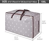DOKEHOM 105L Large Storage Bag Fabric Garment Under Bed Moistureproof view 3