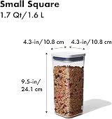 OXO Good Grips POP Small Square Container 1.6 L White view 2