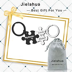 Jielahua Brother Sister Keychain Set Gifts Little