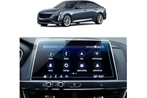 LANTU Car Screen Protector for 2024 2023 2022 2021 2020 Cadillac CT5 Luxury Premium Sport CT5-V Accessories Navigation Touchscreen Protector Film Tempered Glass HD Clear 10''