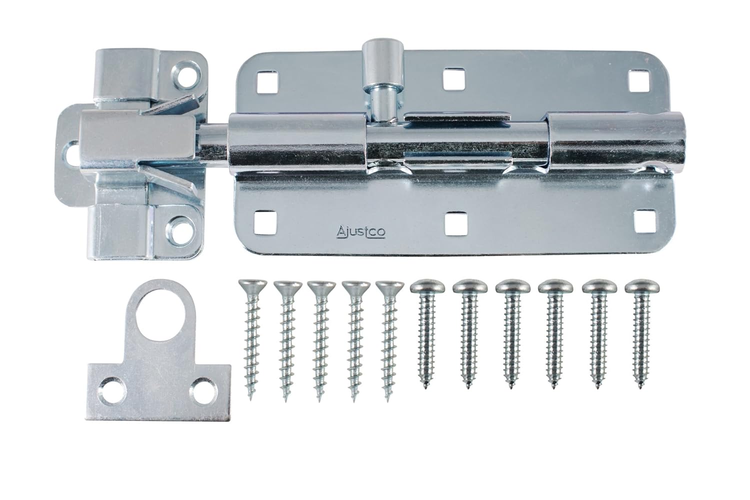 AjustLock 8 Inch Extra Heavy Duty Zinc Barrel Bolt Lock Amazon.co.uk