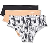 DKNY Women's Litewear Cut Anywhere Hipster Panties 3 Pack Multipack