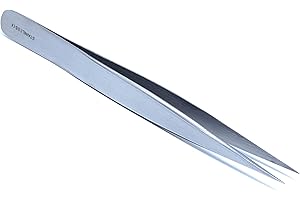 IMS IMS-JF3 Premium High Precision Jeweler Style Forceps #3 Tweezers, Fine Point Tips, Stainless Steel, 4.5" L