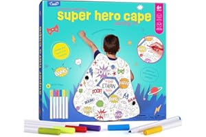 LAOESE Kid Craft for Boys - DIY Superhero Cape for Kids - Toddler Painting Kit Art Supplies, Arts and Crafts for Kids Ages 3-6, Toys Birthday Gifts for Boys Ages 3 4 5 6