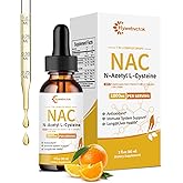 Hywebvctok Liquid NAC Drops 1000 MG, NAC Supplement N-Acetyl Cysteine with R-Alpha Lipoic Acid,NAC for Kids & Adults, Immune & Antioxidant Support, Liver & Lung Health, Orange Flavor, 0 Sugar, 2FL OZ