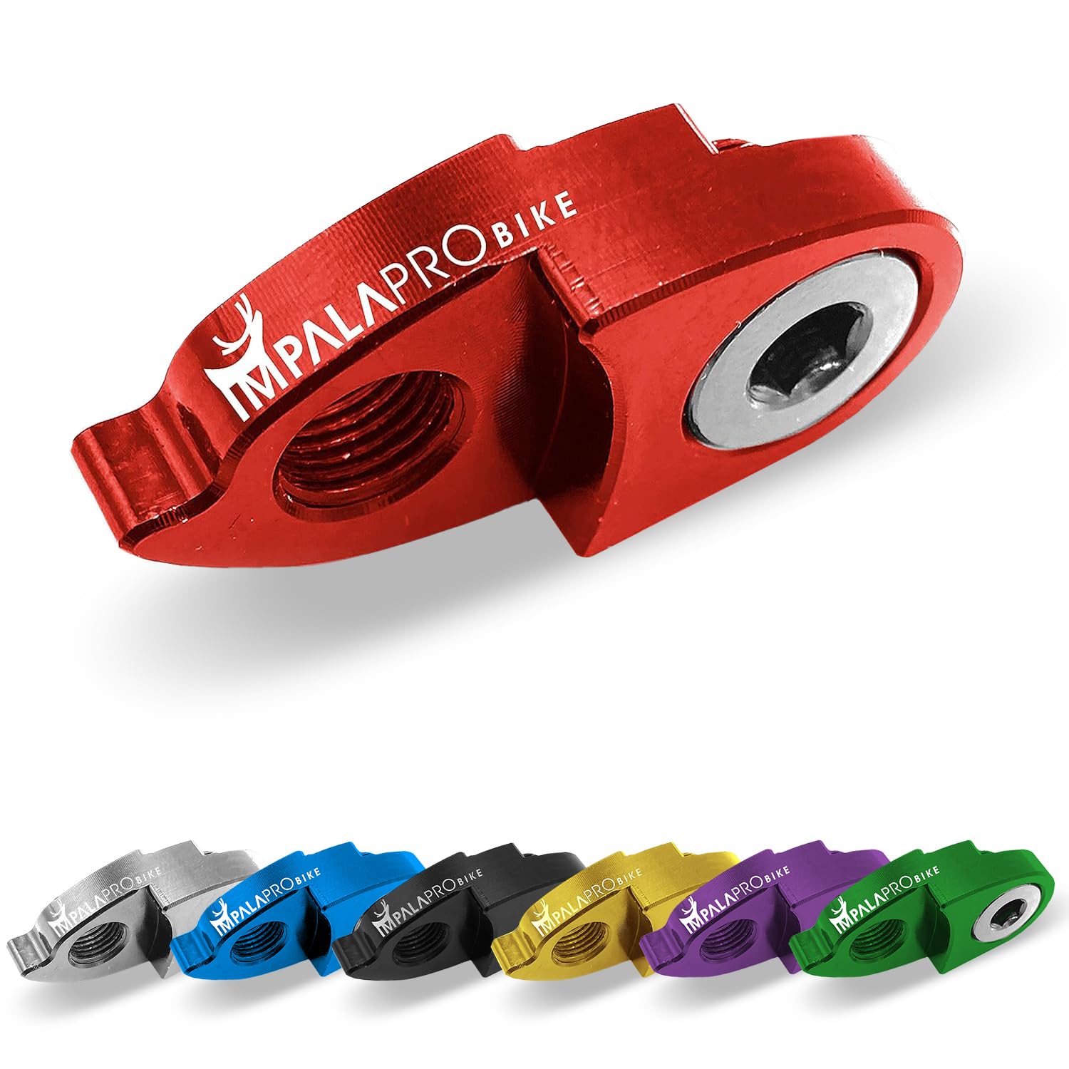 IMPALAPRO BIKE Rear Derailleur Hanger Extender - Shimano Derailleur Hanger - Carrera Gear Hanger - Rear Derailleur Extender - Bike Derailleur Hanger - High Durability and Compatibility (Red)