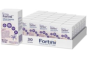 Nutricia Fortini Infant Formula - Milk-Based Baby Formula for Energy & Growth Support - Ready-to-Feed & Nutrient-Dense Baby Formula with Iron for Energy - 4 fl oz carton (30 Pack)