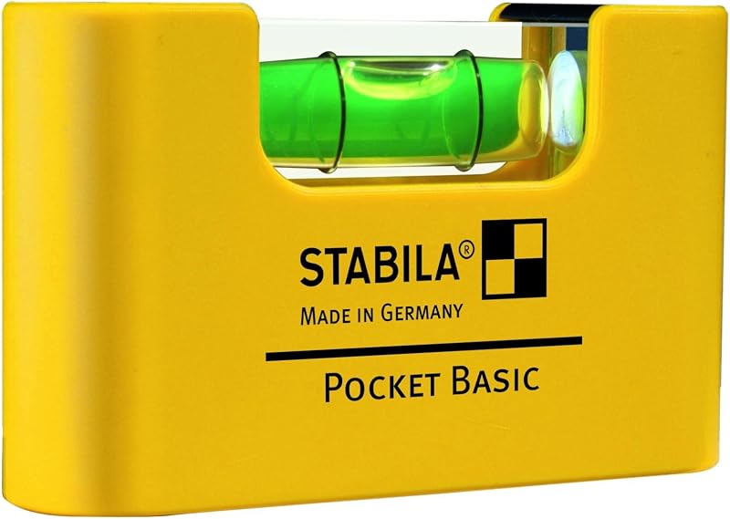 Stabila 17773 Pocket Basic Spirit Level Yellow Black 3.5 in