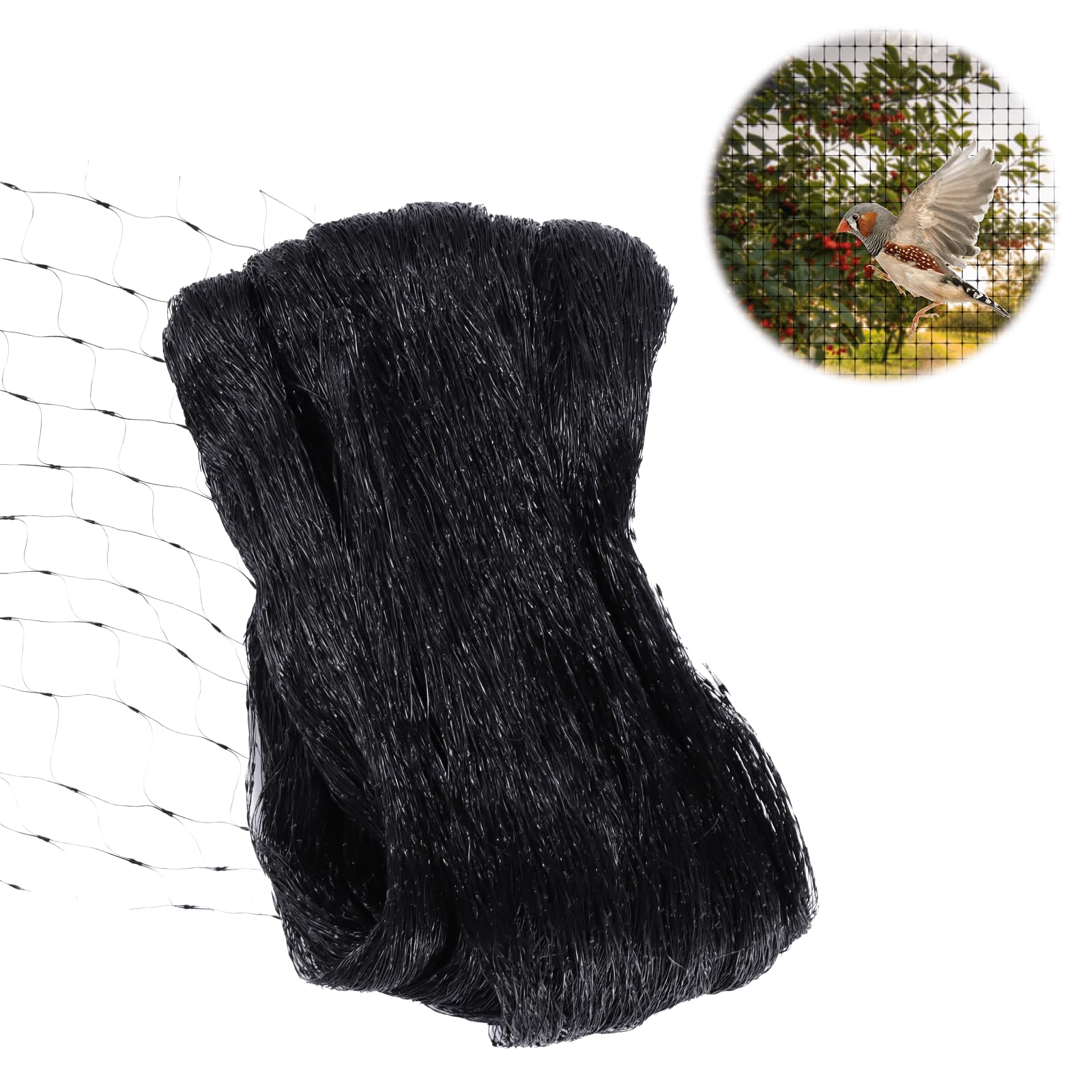 EASONGEE Garden Netting, 4m x 12m Reusable Garden Net Pond Netting, Lawn Netting, Plant Support Netting, Trellis Netting, Bird Netting for Protecting Vegetables, Plants, Fruit Trees, Flowers
