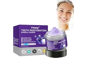 FYeang® Purple Teeth Whitening Powder, Teeth Restoration Mineral Powder, Freshens Breath, Maintains Oral Moisture