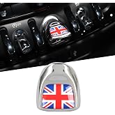 TOMALL Car Engine Start Stop Button Cover Compatible with Mini Cooper F56 F55 F57 F54 F60 - Push Start Button Trim Ignition Ring Cap for Car Interior Accessories (Union Jack)