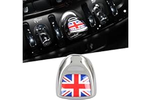 TOMALL Car Engine Start Stop Button Cover Compatible with Mini Cooper F56 F55 F57 F54 F60 - Push Start Button Trim Ignition Ring Cap for Car Interior Accessories (Union Jack)