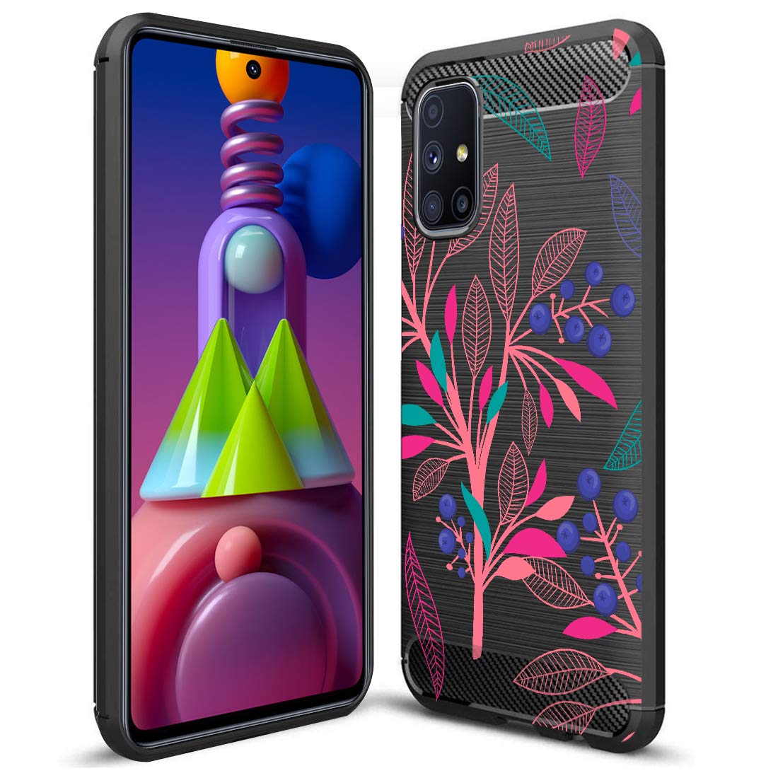 Fashionury Rugged Armor Rubberised Designer Printed Back Cover For