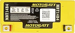 Motobatt MBT14B4 AGM Factory Activated Replaces 13