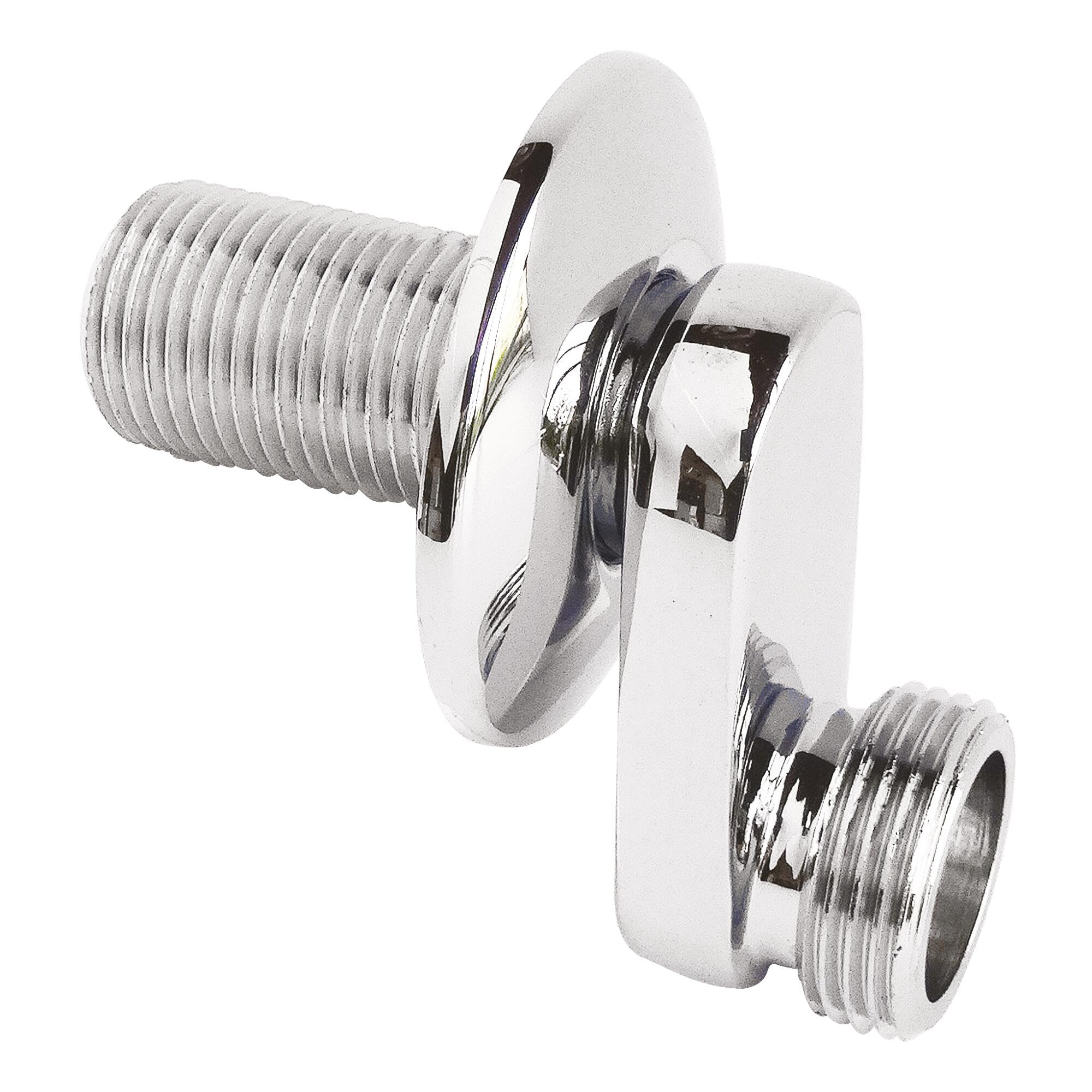 Somatherm 324-21 Elbow Wall Connector M15/21-M20/27 32 mm Rosace, Grey