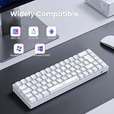 TECURS Wireless Mechanical Keyboard RGB UK Layout 65% Red Switch Bluetooth 2.4G view 7