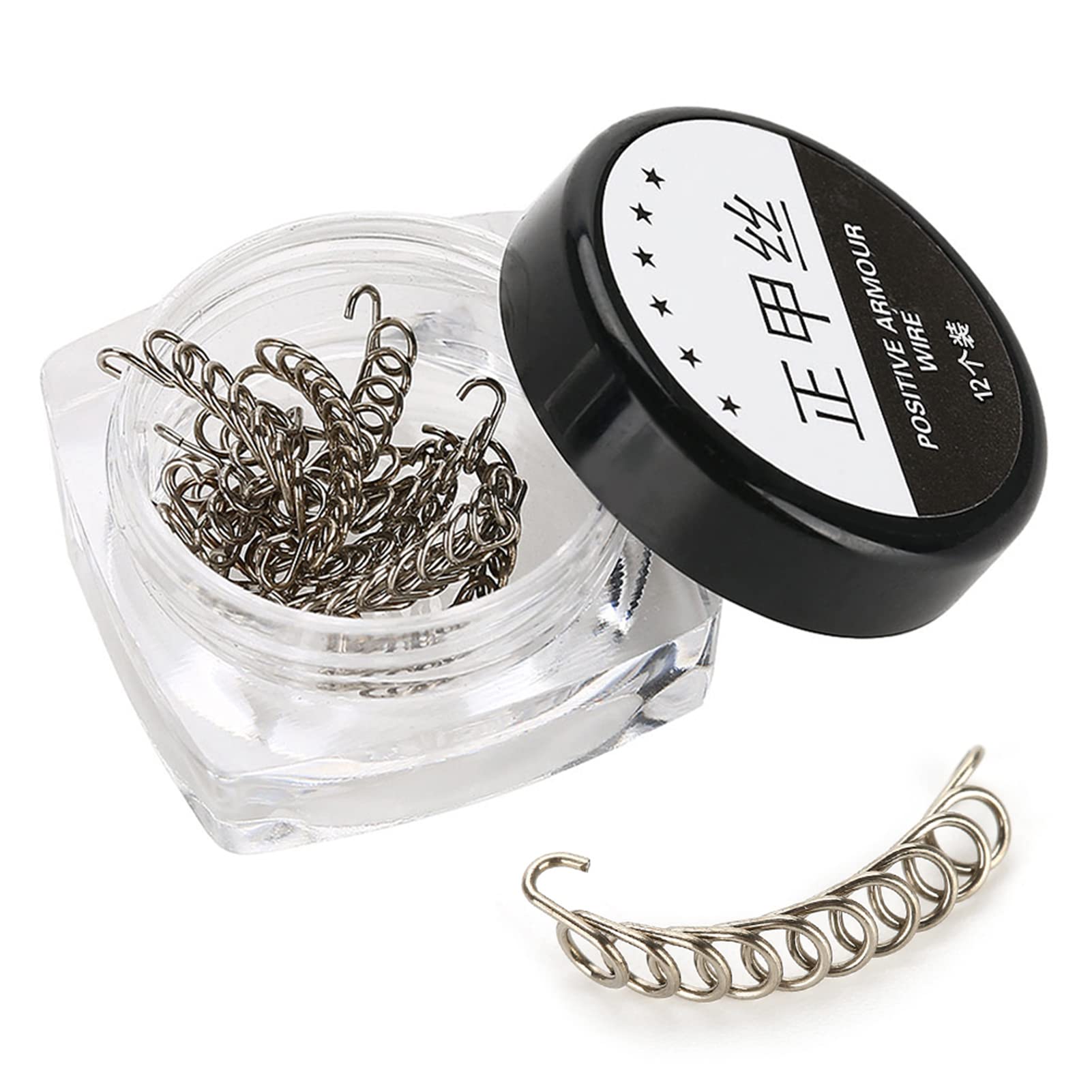 Ingrown Toenail Lifter, 12Pcs Toenail Straightener Strips, Toenail Coil Brace, Curve Correct Ingrown Toenail Treatment, Toenail Corrector Toe Nail Correction Brace