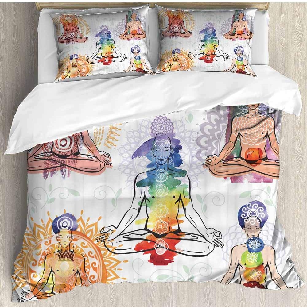 prunushome - Juego de Funda de edredón para Hombre, diseño de Dibujo en