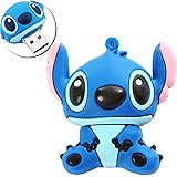 Novelty Stitch Blue Shape Design 32GB USB 2.0 Flash Drive Cute Memory Stick Stitch Thumb Drive Data Storage Pendrive Cartoon Jump Drive Gift