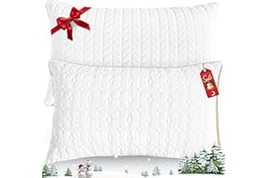 mislili Pillows Queen Size Set of 2, Hotel Quality Bed Pillows for Sleeping, Queen Pillows Set of 2 Support and Comfortable, Down Alternative Queen Pillows 2 Pack for Back, Stomach or Side Sleepers