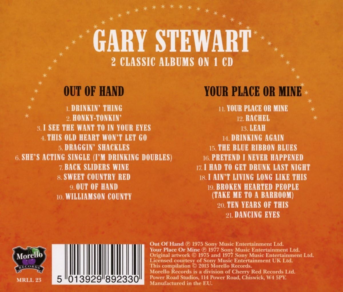Out Of Hand Your Place Or Mine Stewart Gary Amazon It Musica