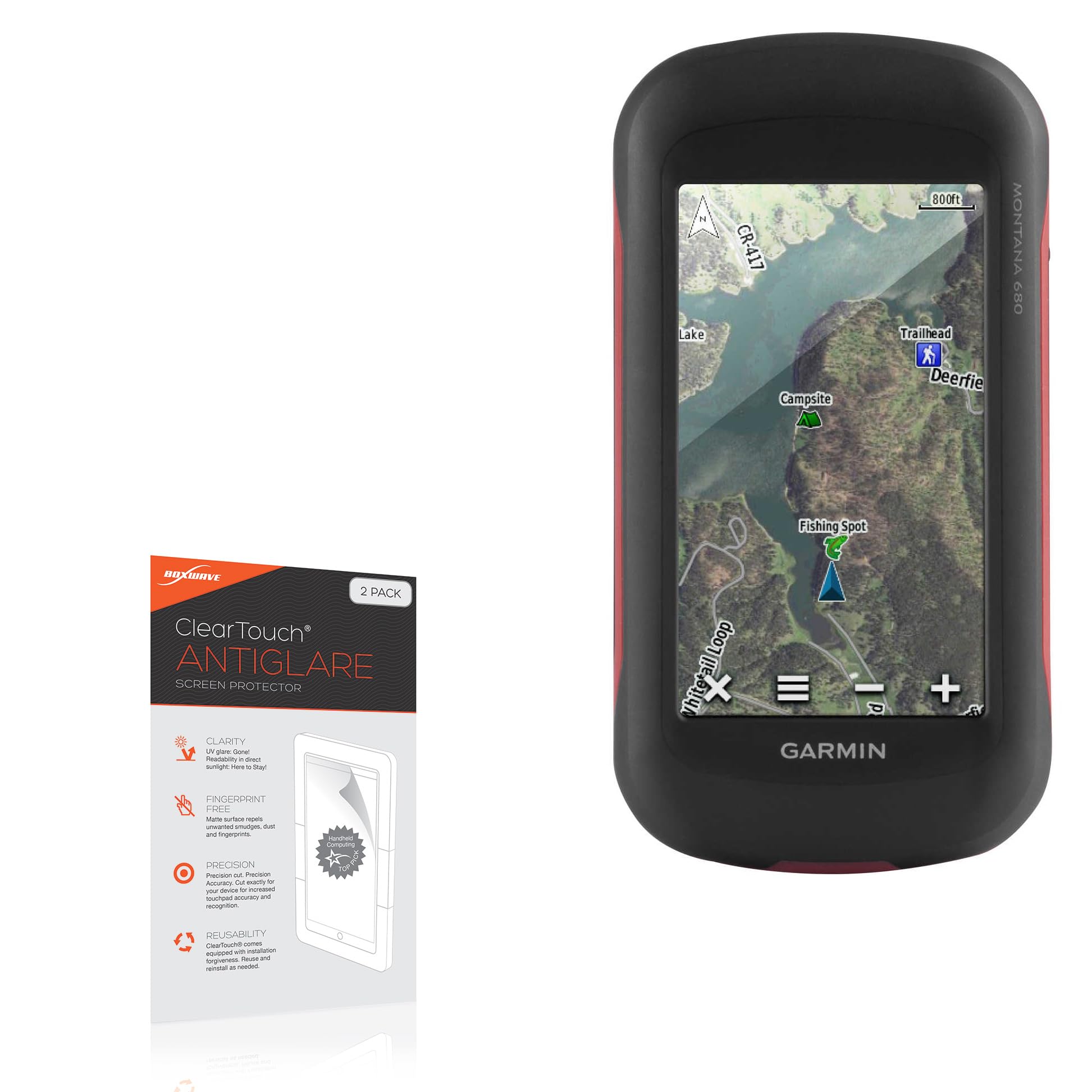 BoxWave Screen Protector Compatible with Garmin