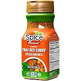 iSpice Thai Red Curry Seasoning Blend - 6.53 oz | All Natural, Ready to use as is, No preparation is necessary