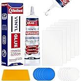 Air Mattress Patch Kit, Heavy Duty Inflatable Patch Repair Kit, Safe, Gentle, and All-in-One Vinyl PVC Glue for Blow Up Bed, Above Pool, Underwater Liners, Bounce House, Hot Tub and More